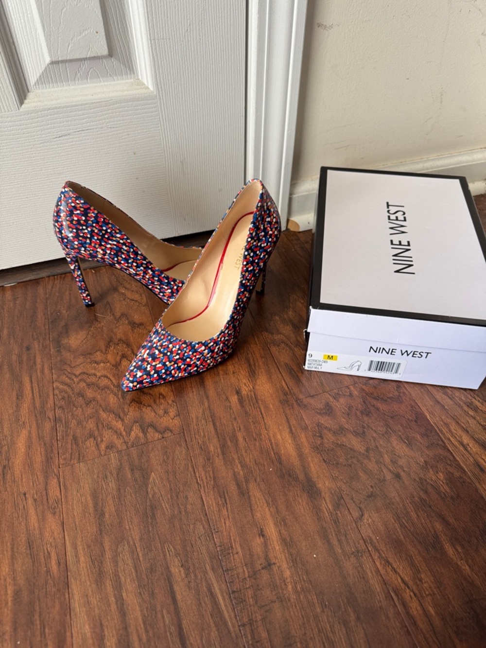 Nine West Multicolor Sequin Pointed-Toe Stiletto Heels